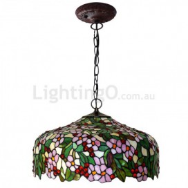 20 Inch Stained Glass Pendant Light