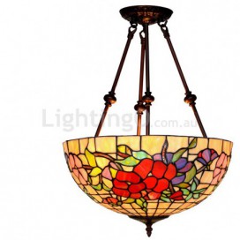 16 Inch Stained Glass Pendant Light