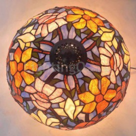 16 Inch Rural Stained Glass Table Lamp