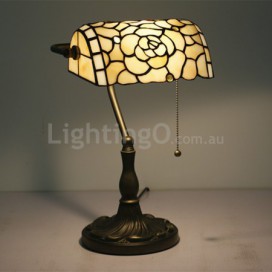 European Stained Glass Table Lamp