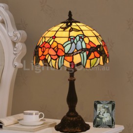 12 Inch European Stained Glass Table Lamp