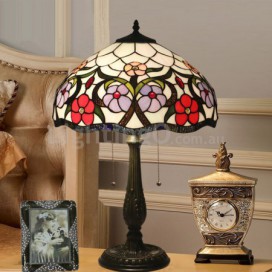 16 Inch European Stained Glass Table Lamp