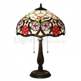 16 Inch European Stained Glass Table Lamp