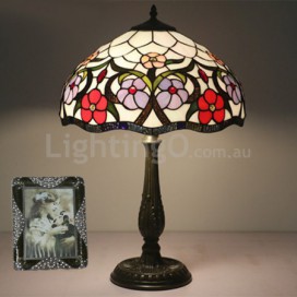 16 Inch European Stained Glass Table Lamp