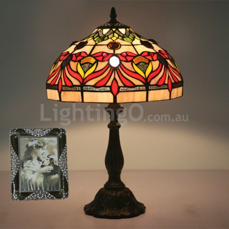 12 Inch European Stained Glass Table Lamp