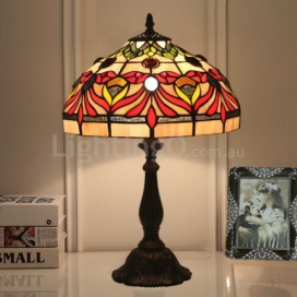 12 Inch European Stained Glass Table Lamp