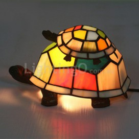 European Stained Glass Table Lamp