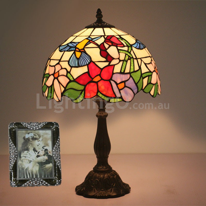 antique hummingbird lamp