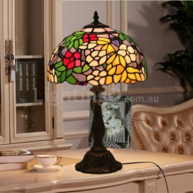 12 Inch European Stained Glass Table Lamp