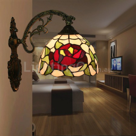 8 Inch European Stained Glass Wall Light