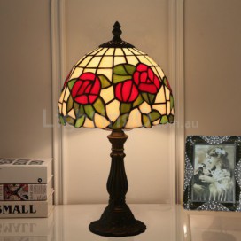 8 Inch European Stained Glass Table Lamp