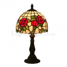 8 Inch European Stained Glass Table Lamp