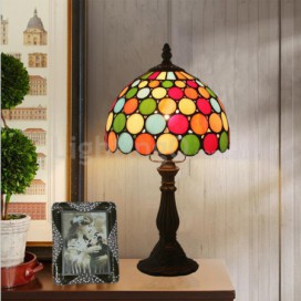 8 Inch European Stained Glass Table Lamp