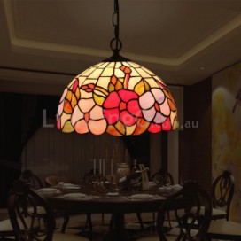 12 Inch European Stained Glass Pendant Light