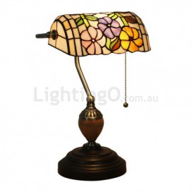 European Stained Glass Table Lamp