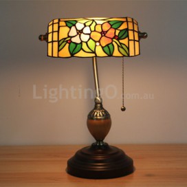 European Stained Glass Table Lamp