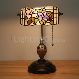 European Stained Glass Table Lamp