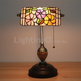 European Stained Glass Table Lamp