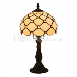 8 Inch European Stained Glass Table Lamp