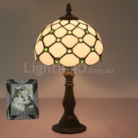 8 Inch European Stained Glass Table Lamp