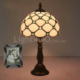 8 Inch European Stained Glass Table Lamp