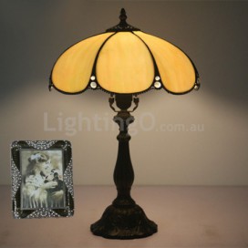 12 Inch American Simple Stained Glass Table Lamp